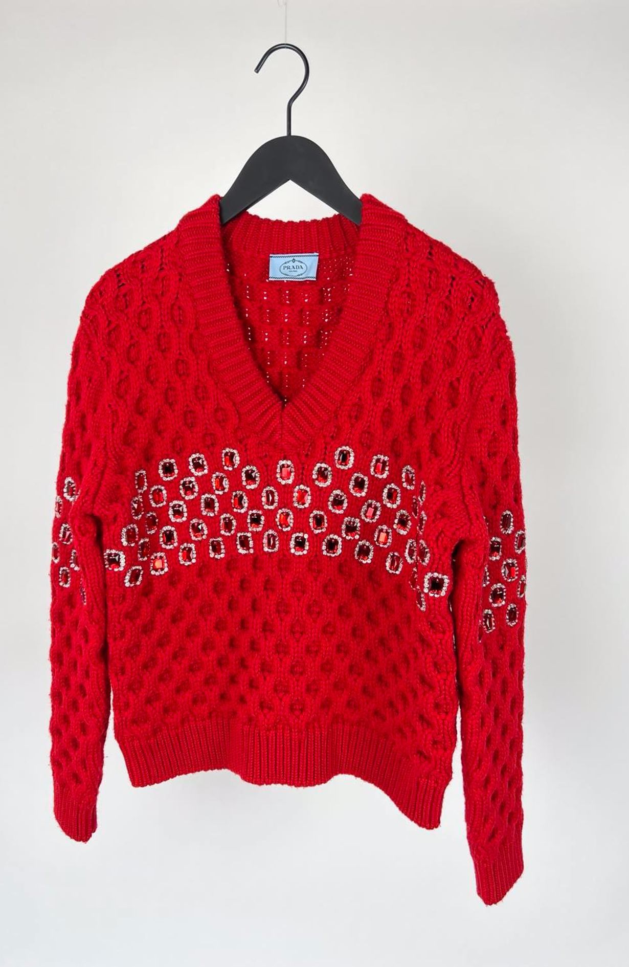 Prada knit red simili size it40 (36)